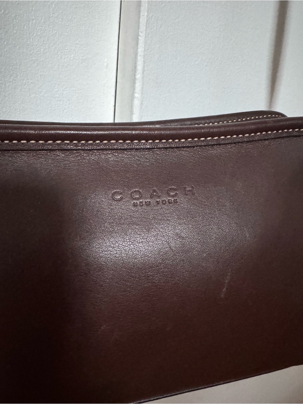 Vintage Coach 9138 Brown Leather Camera Crossbody Shoulder Bag - Picture 2 of 6